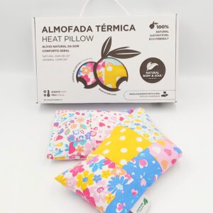 Almofada Terapêutica alívio da dor de pescoço e lombar, Almohada terapéutica para aliviar el dolor de cuello y lumbar, Therapeutic pillow for neck and lower back pain relief, Coussin thérapeutique pour le soulagement des douleurs cervicales et lombaires