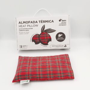 Almofada Terapêutica alívio da dor de joelho, Almohada terapéutica para alivio del dolor de rodilla, Therapeutic pillow for knee pain relief, Coussin thérapeutique pour le soulagement de la douleur au genou.