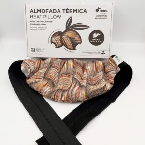 Almofada Terapeutica Cinta Lombar com cinto elástico e velcro, Faixa Térmica Lombar, Almohada terapéutica para la zona lumbar con cinturón elástico y velcro, Faja térmica lumbar, Therapeutic lumbar belt with elastic strap and velcro, Thermal lumbar belt, Ceinture lombaire thérapeutique avec sangle élastique et velcro, Ceinture thermique lombaire