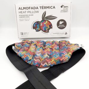 Almofada Terapeutica Cinta Lombar com cinto elástico e velcro, Faixa Térmica Lombar, Almohada terapéutica para la zona lumbar con cinturón elástico y velcro, Faja térmica lumbar, Therapeutic lumbar belt with elastic strap and velcro, Thermal lumbar belt, Ceinture lombaire thérapeutique avec sangle élastique et velcro, Ceinture thermique lombaire