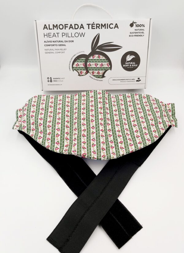Almofada Terapeutica Cinta Lombar com cinto elástico e velcro, Faixa Térmica Lombar, Almohada terapéutica para la zona lumbar con cinturón elástico y velcro, Faja térmica lumbar, Therapeutic lumbar belt with elastic strap and velcro, Thermal lumbar belt, Ceinture lombaire thérapeutique avec sangle élastique et velcro, Ceinture thermique lombaire