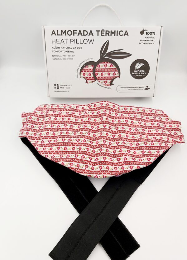 Almofada Terapeutica Cinta Lombar com cinto elástico e velcro, Faixa Térmica Lombar, Almohada terapéutica para la zona lumbar con cinturón elástico y velcro, Faja térmica lumbar, Therapeutic lumbar belt with elastic strap and velcro, Thermal lumbar belt, Ceinture lombaire thérapeutique avec sangle élastique et velcro, Ceinture thermique lombaire