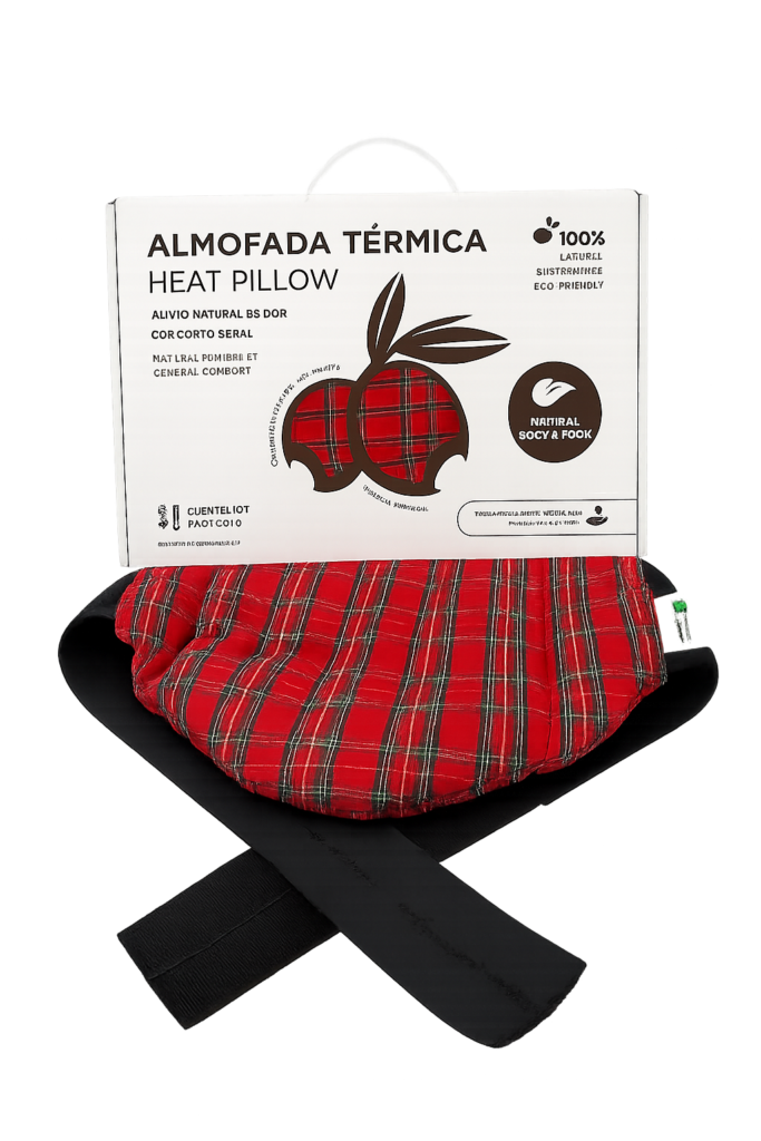 Almofada Terapeutica Cinta Lombar com cinto elástico e velcro, Faixa Térmica Lombar, Almohada terapéutica para la zona lumbar con cinturón elástico y velcro, Faja térmica lumbar, Therapeutic lumbar belt with elastic strap and velcro, Thermal lumbar belt, Ceinture lombaire thérapeutique avec sangle élastique et velcro, Ceinture thermique lombaire